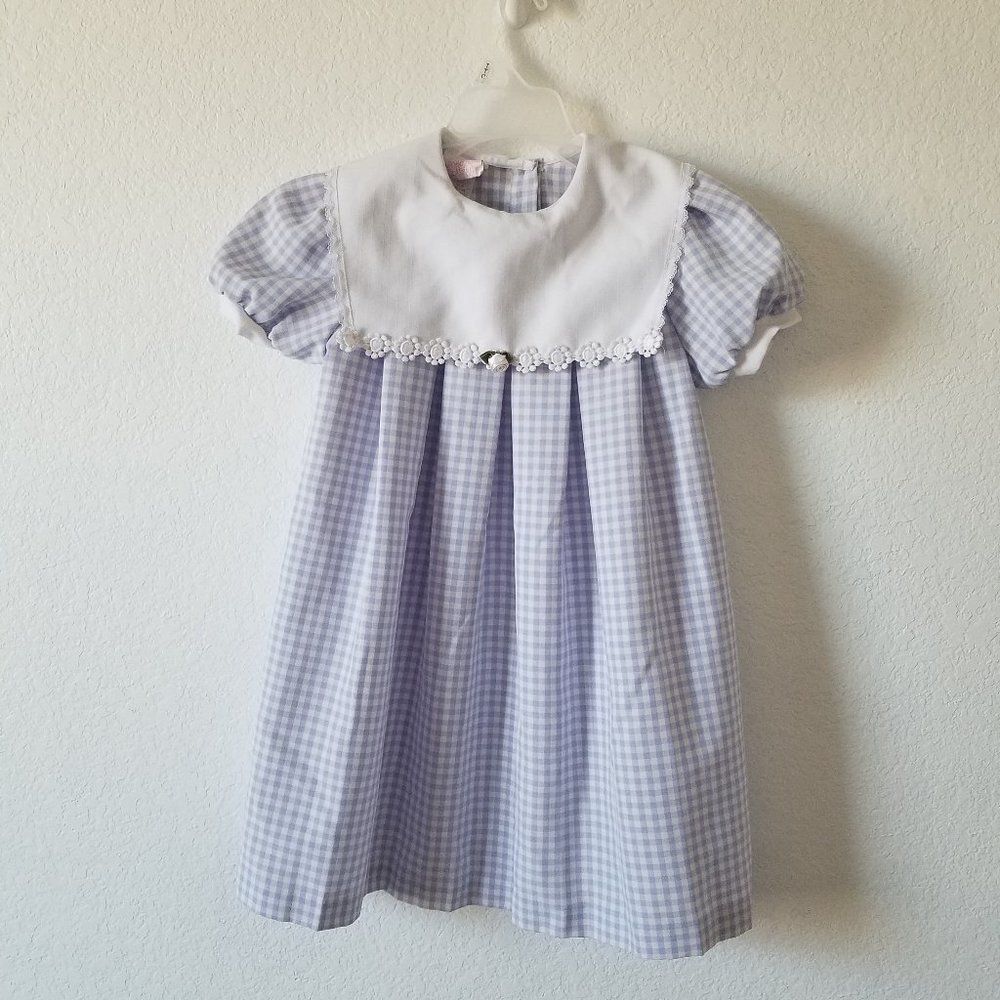 Rose Cottage Gingham Dress Little Girl size 6X